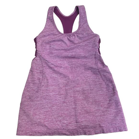 Lululemon Turbo Athletic Women's Tank Top Heathered Dewberry Purple Size 4 - Picture 2 of 10
